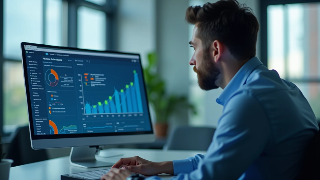 Energieanalytiker bei der Arbeit mit Daten