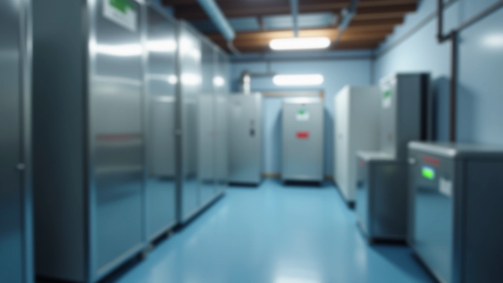 Moderne Wärmepumpe und intelligente Heizungsanlage in Keller