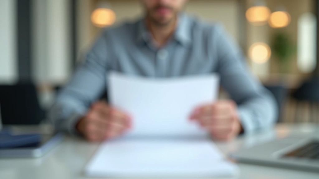 Person, die nachdenklich auf ein Dokument mit Energieinformationen schaut